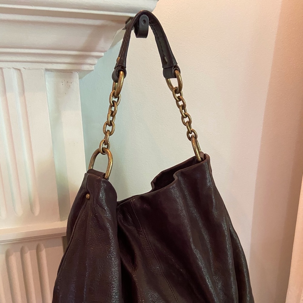 Brown hobo bag